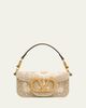Valentino Garavani Loco Small Beaded Embroidered Moire Top-Handle Bag - 1