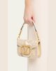Valentino Garavani Loco Small Beaded Embroidered Moire Top-Handle Bag - 2