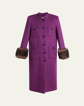 Valentino Garavani Long Wool Coat