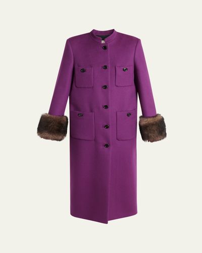 Valentino Garavani Long Wool Coat