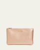 Valentino Garavani Medium Metallic Leather Flat Pouch Bag - 1