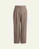 Valentino Garavani Men's Double-Pleated Wool Trousers - 1