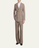 Valentino Garavani Men's Double-Pleated Wool Trousers - 2