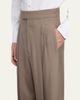 Valentino Garavani Men's Double-Pleated Wool Trousers - 5