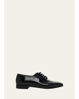 Valentino Garavani Men's Pas Des Dieux Oxfords in Patent Leather