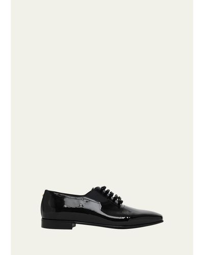 Valentino Garavani Men's Pas Des Dieux Oxfords in Patent Leather