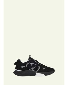 Valentino Garavani Men's V-Logo Mesh Sneakers