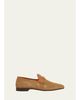 Valentino Garavani Men's V-Logo Raffia-Effect Loafers - 1