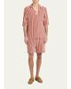Valentino Garavani Men's V-Logo Raffia-Effect Loafers - 3