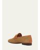 Valentino Garavani Men's V-Logo Raffia-Effect Loafers - 4