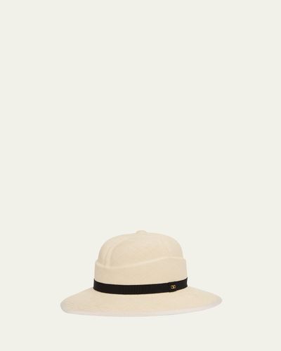 Valentino Garavani Men's VLogo Signature Large Brim Fedora Hat
