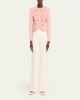 Valentino Garavani Metallic Floral Jacquard Cowl-Neck Top - 2
