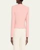 Valentino Garavani Metallic Floral Jacquard Cowl-Neck Top - 3
