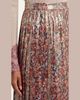 Valentino Garavani Metallic Silk Floral Pleated Midi-Skirt - 5