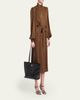 Valentino Garavani Panthea Medium Chevron Leather Tote Bag - 5