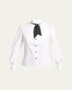 Valentino Garavani Pleated Bib Tuxedo Shirt With Polkadot Tie - 1