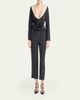 Valentino Garavani Pleated Silk Taffeta Strong-Shoulder Jacket - 2