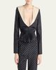 Valentino Garavani Pleated Silk Taffeta Strong-Shoulder Jacket - 4