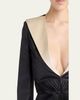 Valentino Garavani Pleated Silk Taffeta Strong-Shoulder Jacket - 5