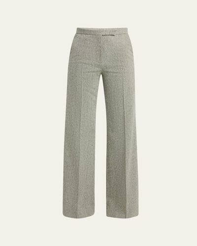 Valentino Garavani Pleated Wool-Blend Trousers