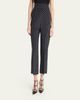 Valentino Garavani Polka-Dot Silk Straight-Leg Ankle Pants - 4