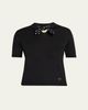 Valentino Garavani Polka Dot Bow Wool Knit Sweater - 1