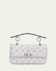 Valentino Garavani Quilted Rockstud Metallic Leather Top-Handle Bag - 1