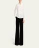Valentino Garavani Ruffle-Trim Silk Button Blouse - 2