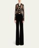 Valentino Garavani Sheer Lace Bow Long-Sleeve Blouse - 2