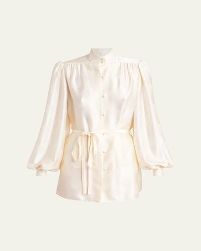 Valentino Garavani Silk Button-Up Blouse