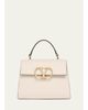 Valentino Garavani Small Crystal VLogo Leather Top-Handle Bag - 1