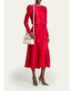 Valentino Garavani Small Crystal VLogo Leather Top-Handle Bag - 5