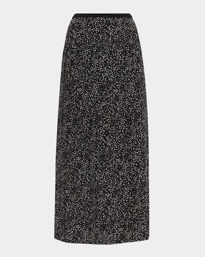 Valentino Garavani Star-Print Silk Midi Skirt