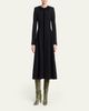Valentino Garavani Tailored Velvet Trim Coat Dress - 2