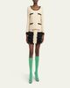 Valentino Garavani Tiered Ruffle Tweed Mini Skirt - 2
