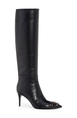 Valentino Garavani Valentino Garavani Alcove Rockstud Pointed Toe Tall Boot