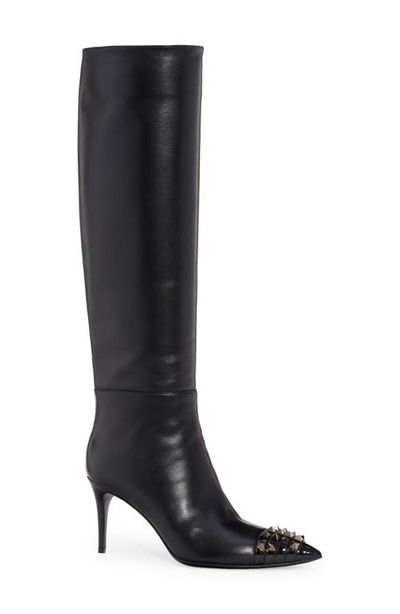 Valentino Garavani Valentino Garavani Alcove Rockstud Pointed Toe Tall Boot