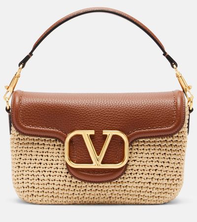 Valentino Garavani Valentino Garavani Alltime Small raffia shoulder bag