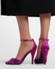Valentino Garavani Valentino Garavani Annine leather-trimmed satin pumps - 2