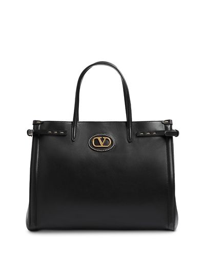 Valentino Garavani Valentino Garavani Antibes Medium VLogo Convertible Shopping Tote Bag