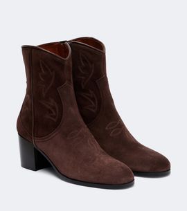 Valentino Garavani Valentino Garavani Bard embroidered suede ankle boots
