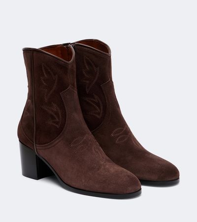 Valentino Garavani Valentino Garavani Bard embroidered suede ankle boots
