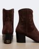 Valentino Garavani Valentino Garavani Bard embroidered suede ankle boots - 5