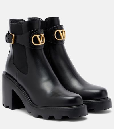 Valentino Garavani Valentino Garavani Beatle VLogo leather ankle boots