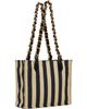 Valentino Garavani Valentino Garavani Beige & Black Jean Small Tote - 3