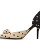 Valentino Garavani Valentino Garavani Beige & Black Plus De Pois D'Orsay Heels - 3