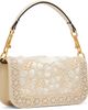 Valentino Garavani Valentino Garavani Beige Locò Small Embroidered Shoulder Bag - 3