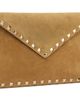 Valentino Garavani Valentino Garavani Beige Rockstud Flat Medium Pouch - 2