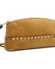 Valentino Garavani Valentino Garavani Beige Rockstud Suede Pouch - 2
