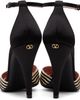 Valentino Garavani Valentino Garavani Black & Off-White Annine Satin Heels - 2